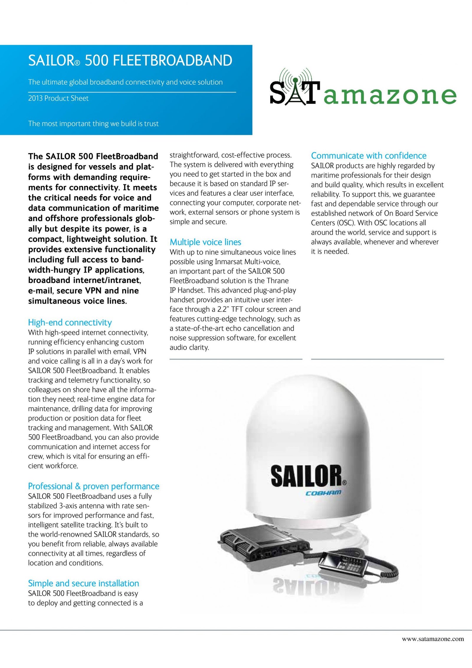 Inmarsat Fleet One Sailor 500 - Image 2